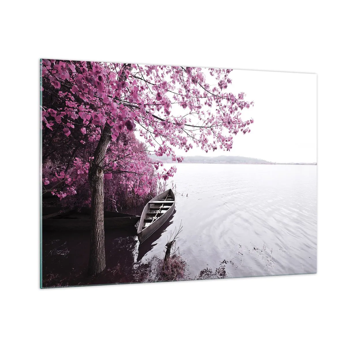 Glass picture - In Pink Silence - 100x70 cm