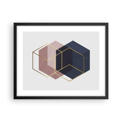 Poster in black frame - Power of Simplicity - 50x40 cm