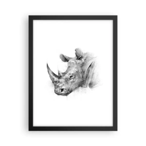 Poster in black frame - African Portrait - 30x40 cm