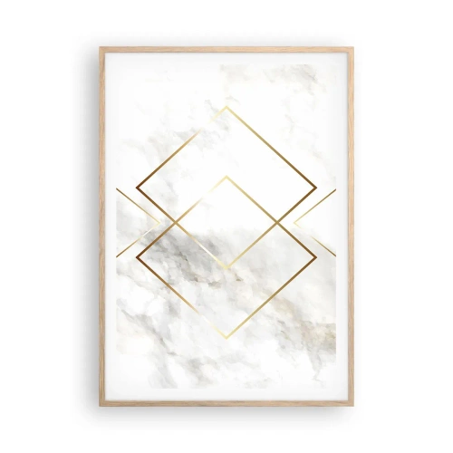 Poster in light oak frame - View over Infinity - 70x100 cm
