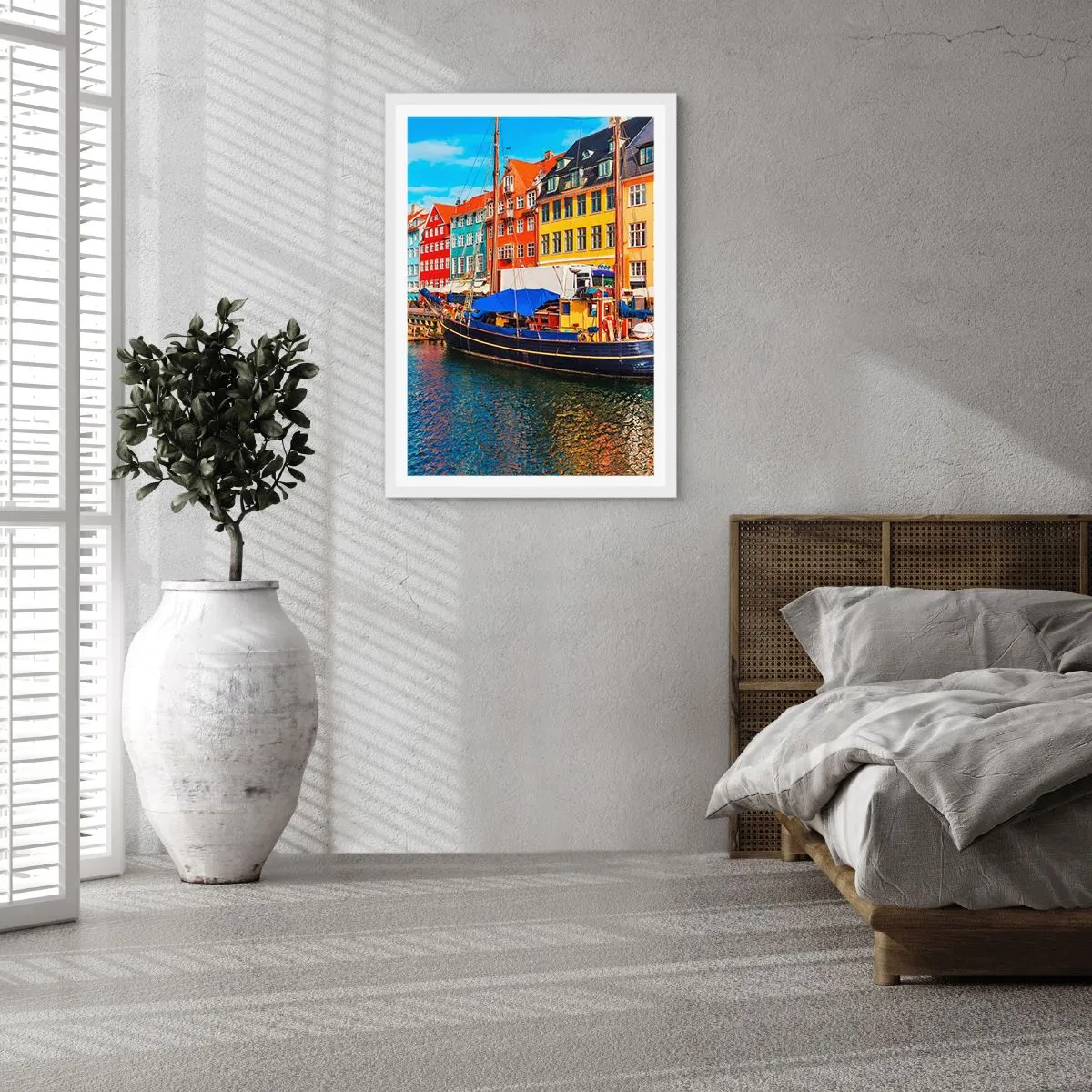 Poster in white frmae - Joyful Coast - 61x91 cm