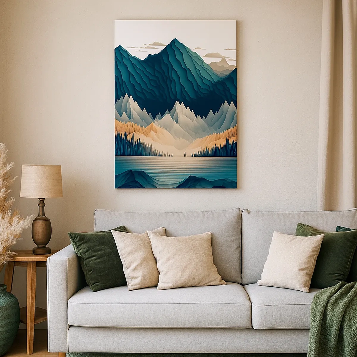 Canvas picture - Perfect Mountain Landscape - 50x70 cm