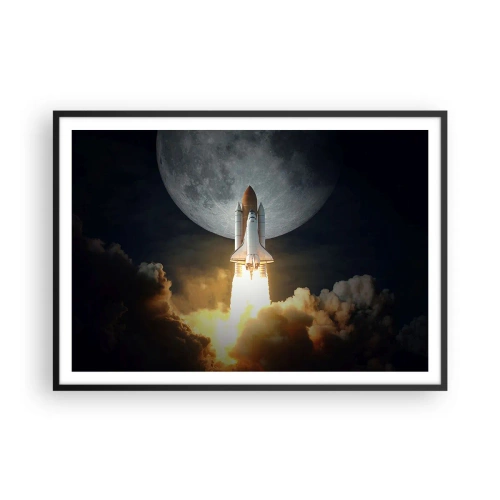 Poster in black frame - Beginning of Unearthly Adventure - 100x70 cm