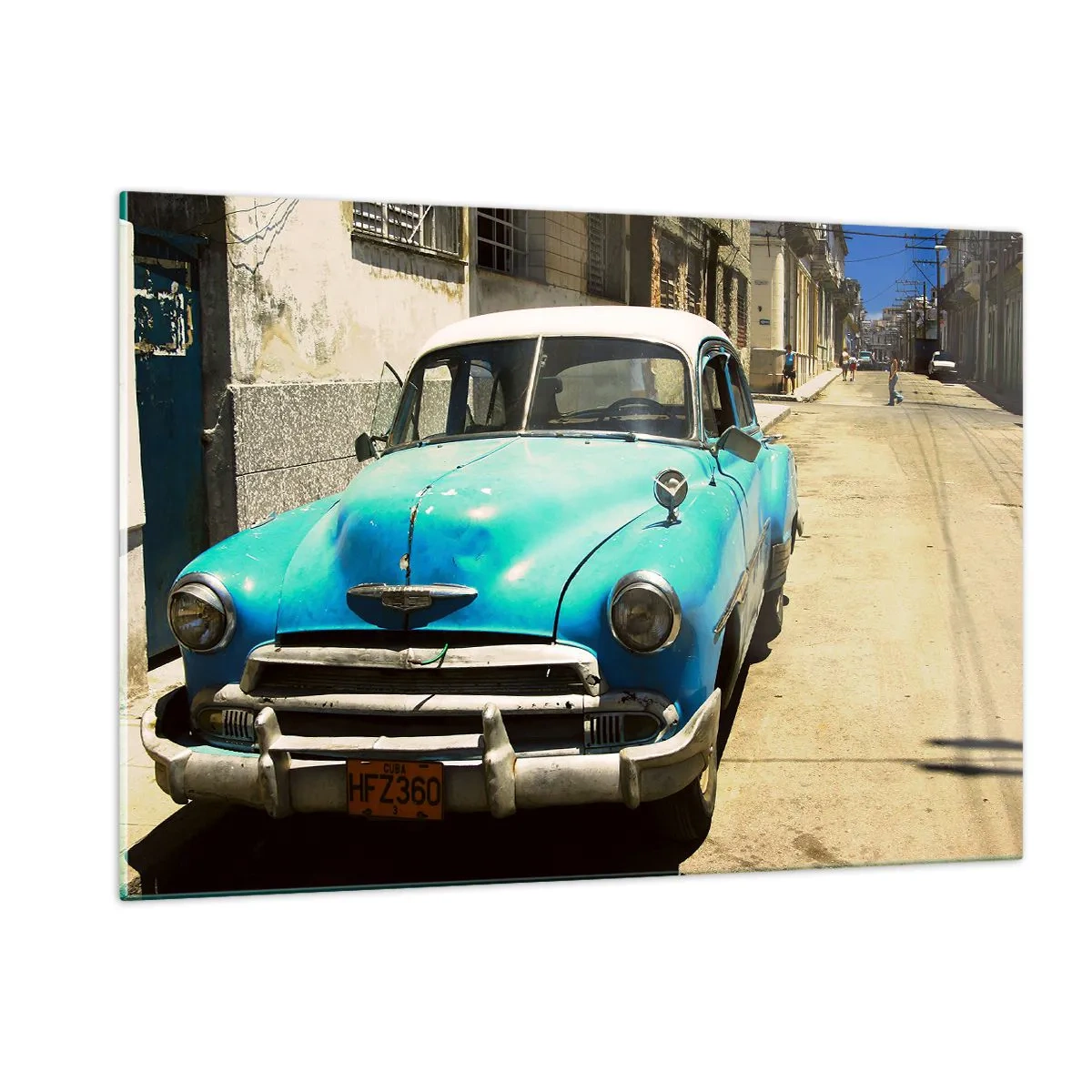 Glass picture - Eviva Cuba! - 120x80 cm