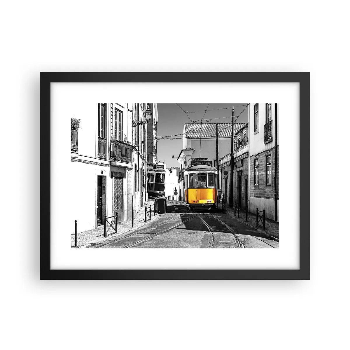 Poster in black frame - Spirit of Lisbon - 40x30 cm