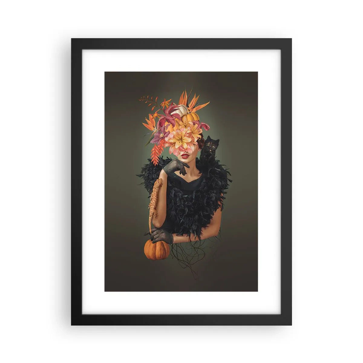 Poster in black frame - Charm of a Witch - 30x40 cm