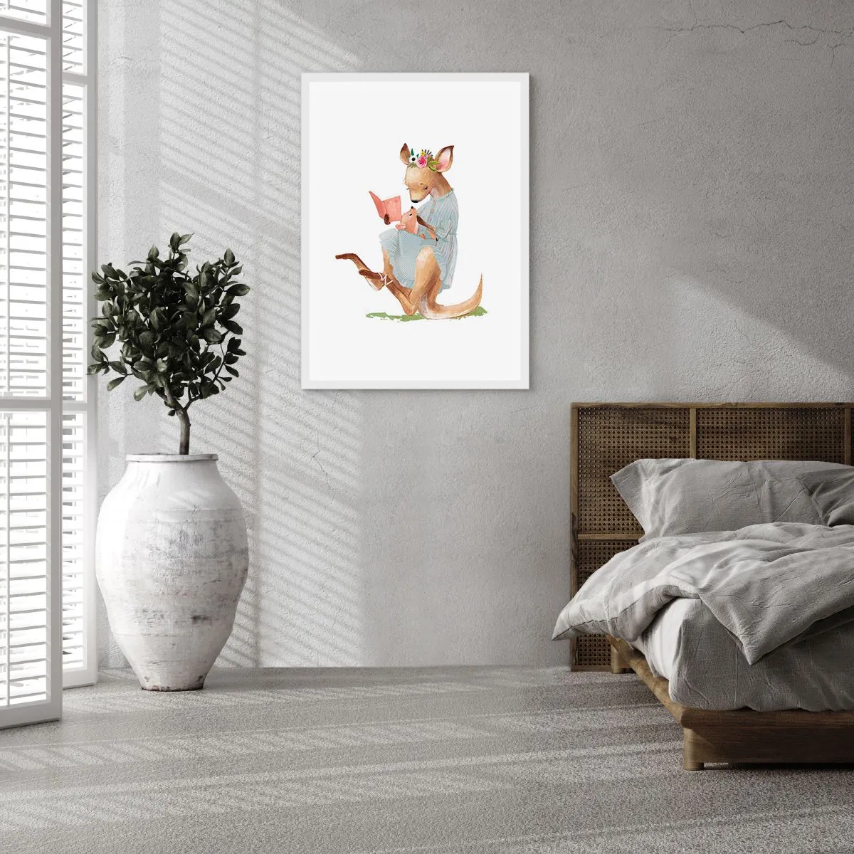 Poster in white frmae - Read to Me, Mum - 40x50 cm