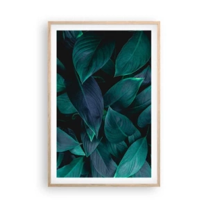 Poster in light oak frame - The Green Itself - 61x91 cm