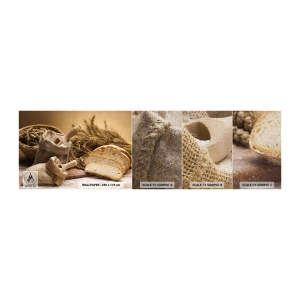 Photo Wallpaper Sample Premium Canvas - Already Sliced - Gastronomy, Bread, Bread - 100x30 cm