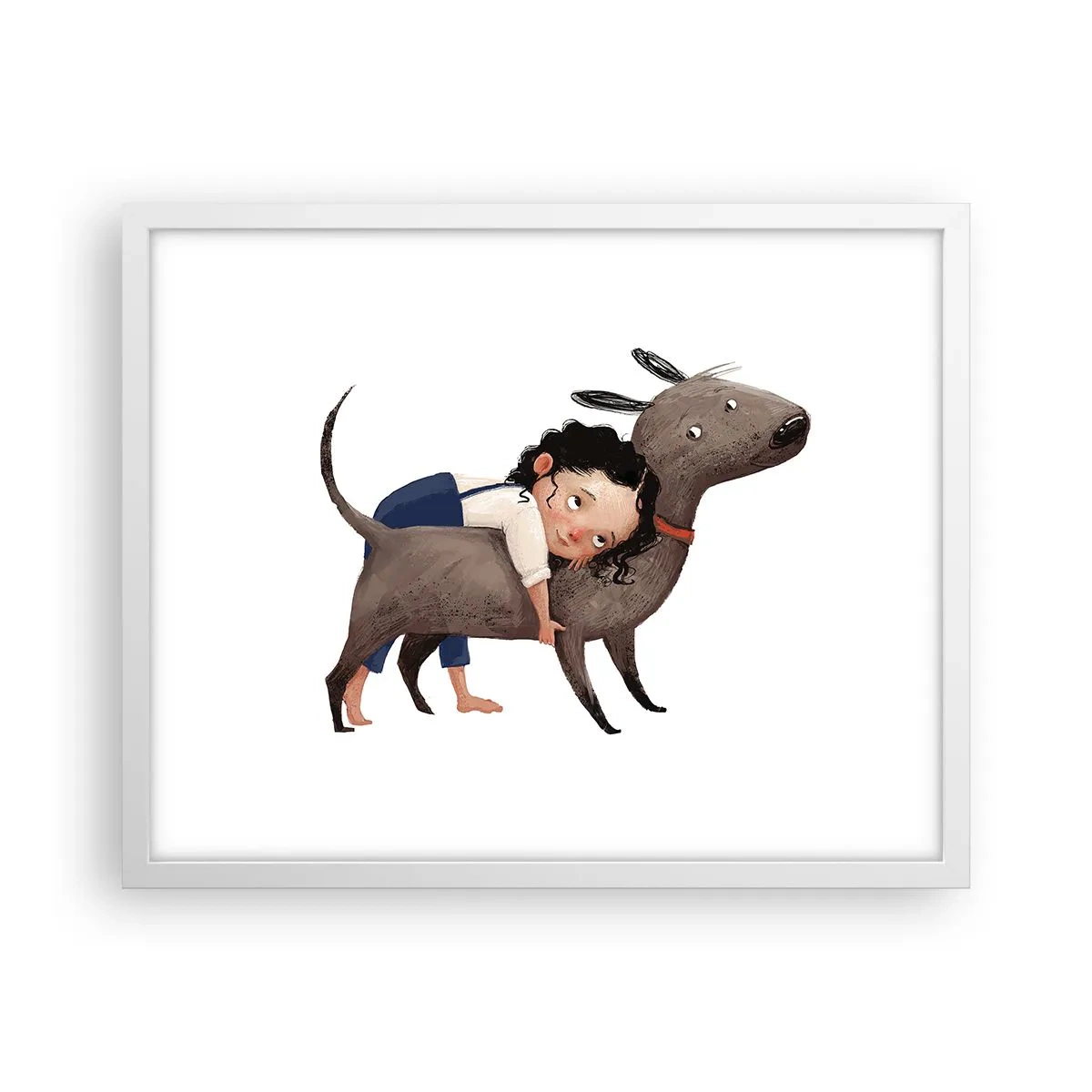 Poster in white frmae - Best Friends - 50x40 cm