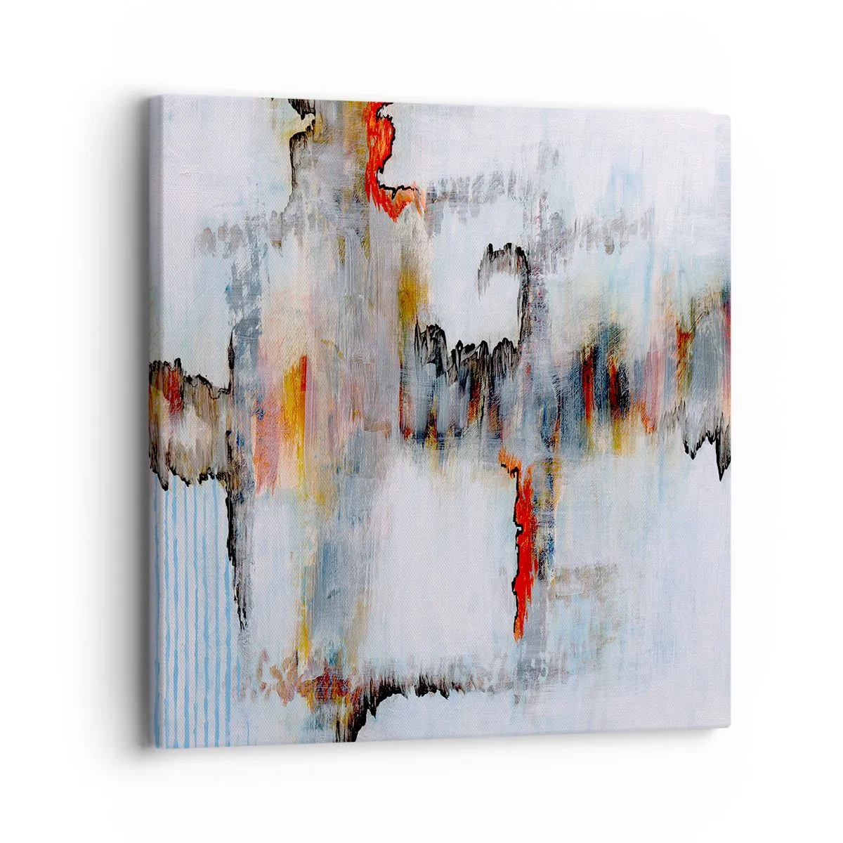 Canvas picture - With a Stick on Water - 30x30 cm