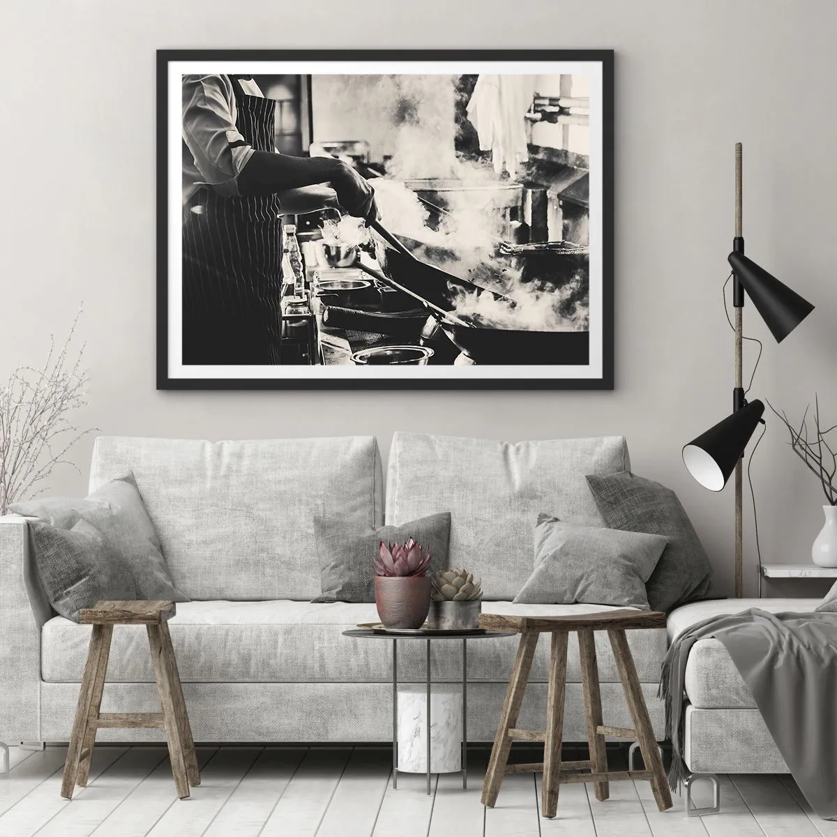 Poster in black frame - Alchemy of Flavours - 40x30 cm