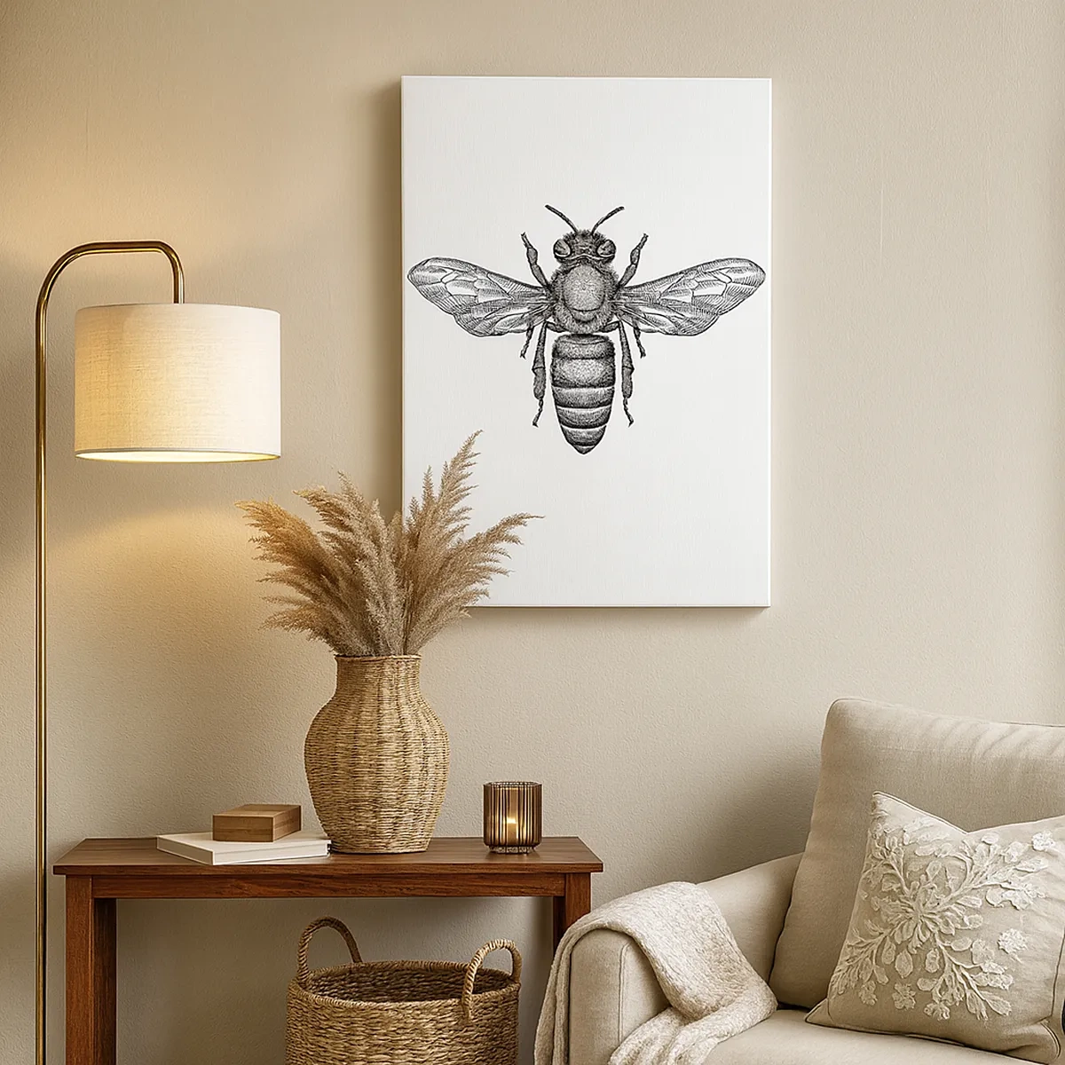Canvas picture - Insect Portrait - 50x70 cm