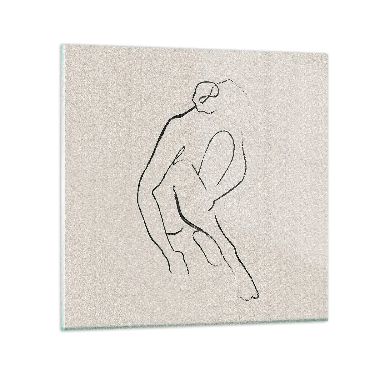 Glass picture - Intimate Sketch - 30x30 cm
