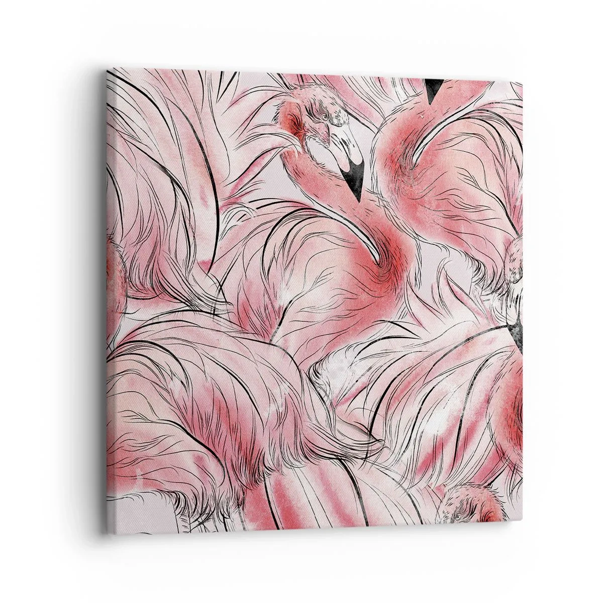 Canvas picture - Bird Corps de Ballet - 30x30 cm
