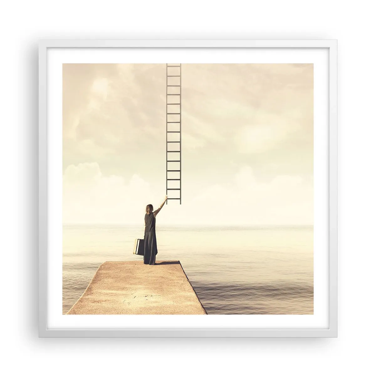 Poster in white frmae - Magical Trip - 60x60 cm