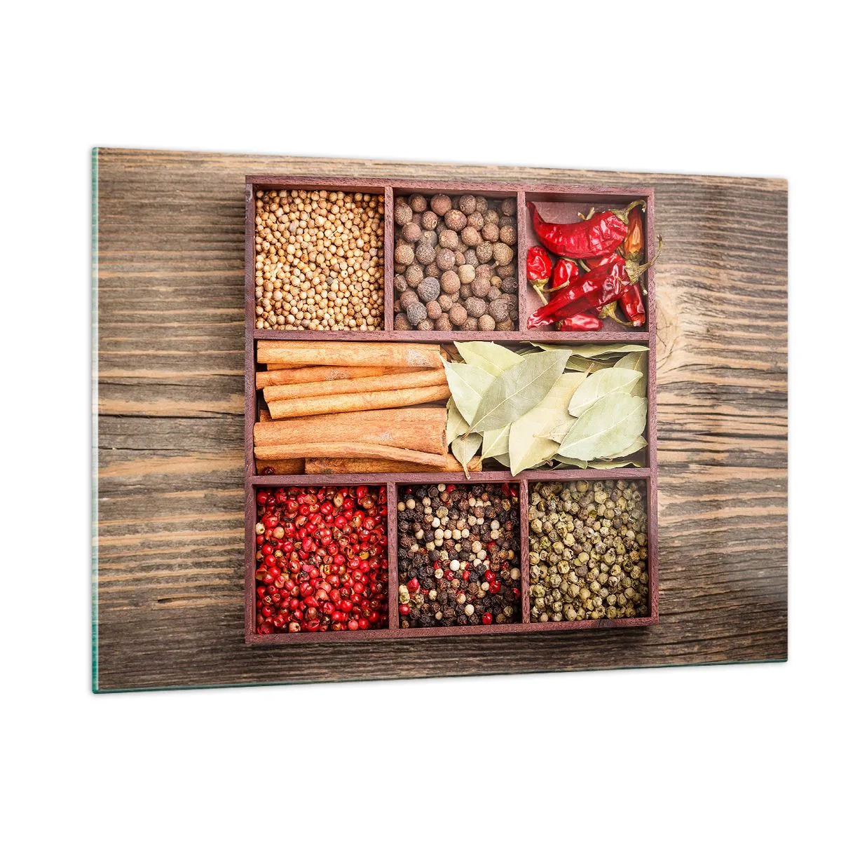 Glass picture - Order of Shapes, Bunch of Aromas - 120x80 cm