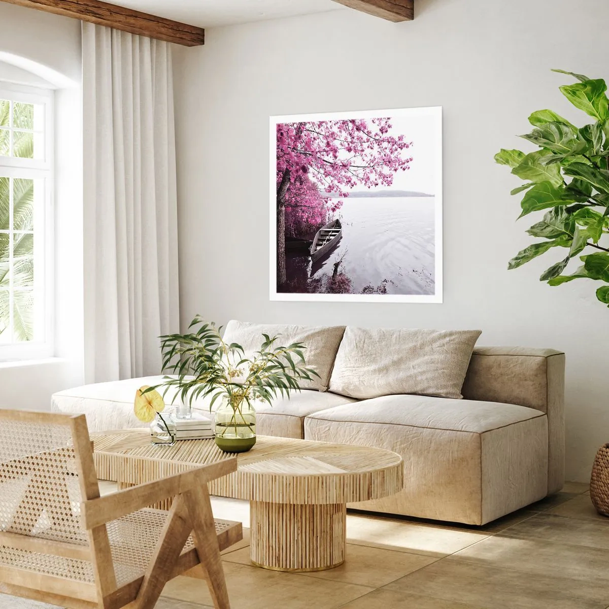 Poster - In Pink Silence - 40x40 cm