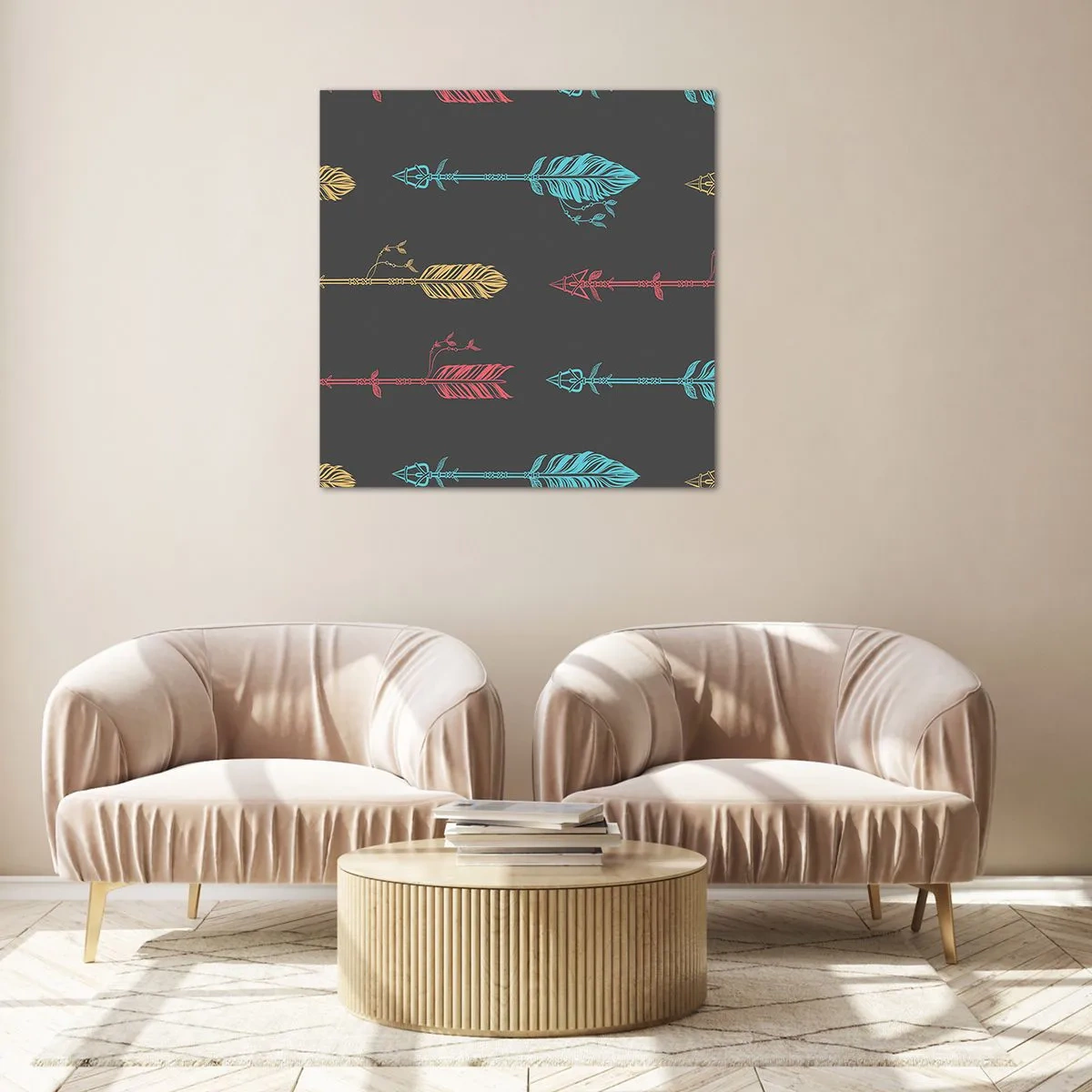 Glass picture - In Ordinance - 60x60 cm