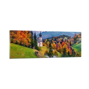 Glass picture - Landscape Like a Picture - 90x30 cm