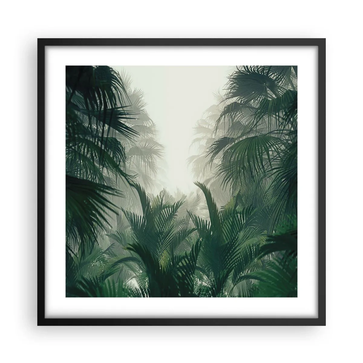 Poster in black frame - Tropical Secret - 50x50 cm