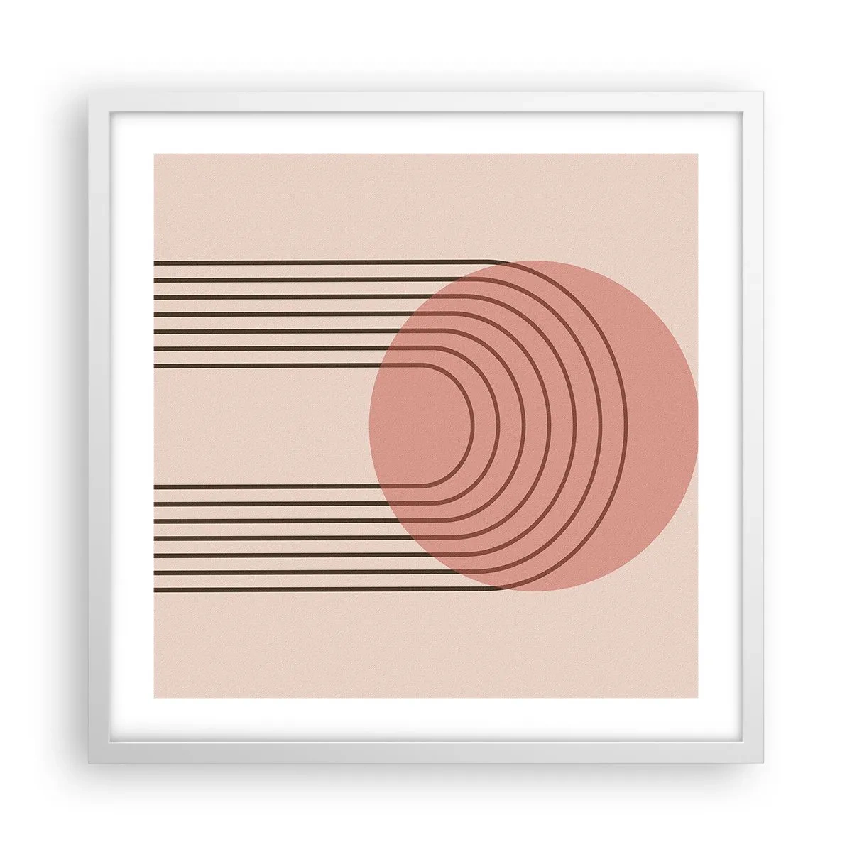 Poster in white frmae - Irresistible Attraction - 50x50 cm