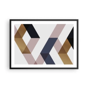 Poster in black frame - Planes and Angles - 70x50 cm