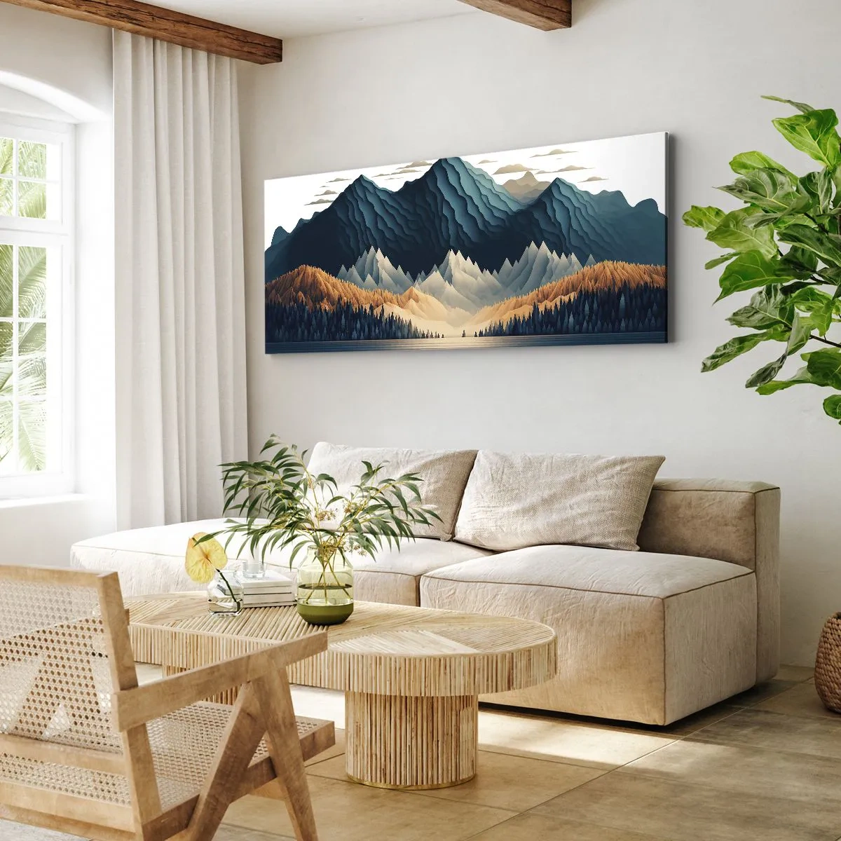 Canvas picture - Perfect Mountain Landscape - 120x50 cm