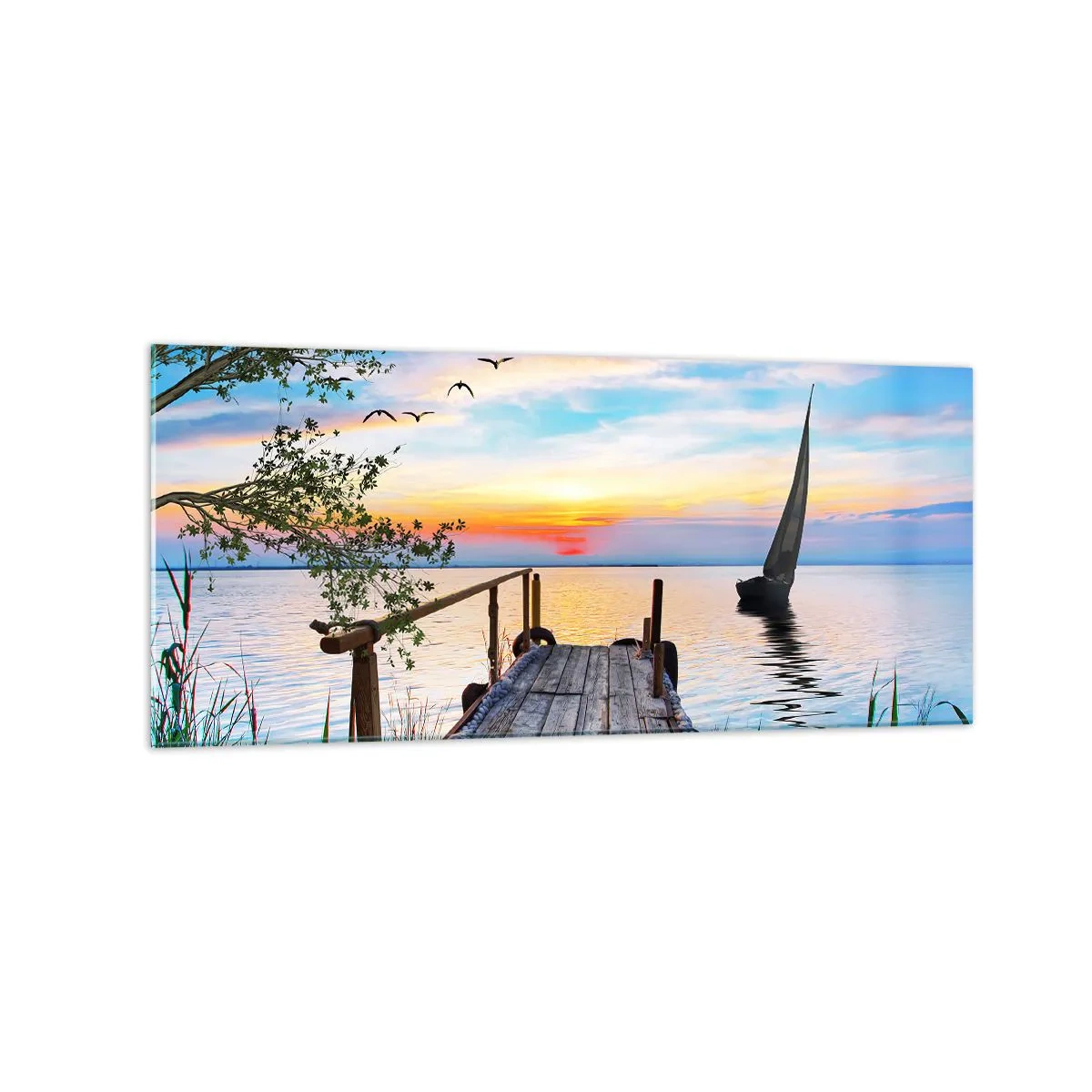 Glass picture - Good Evening - 120x50 cm