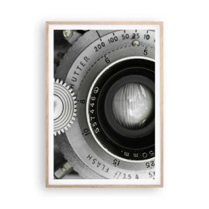 Poster in light oak frame - Tale about Hollywood - 70x100 cm