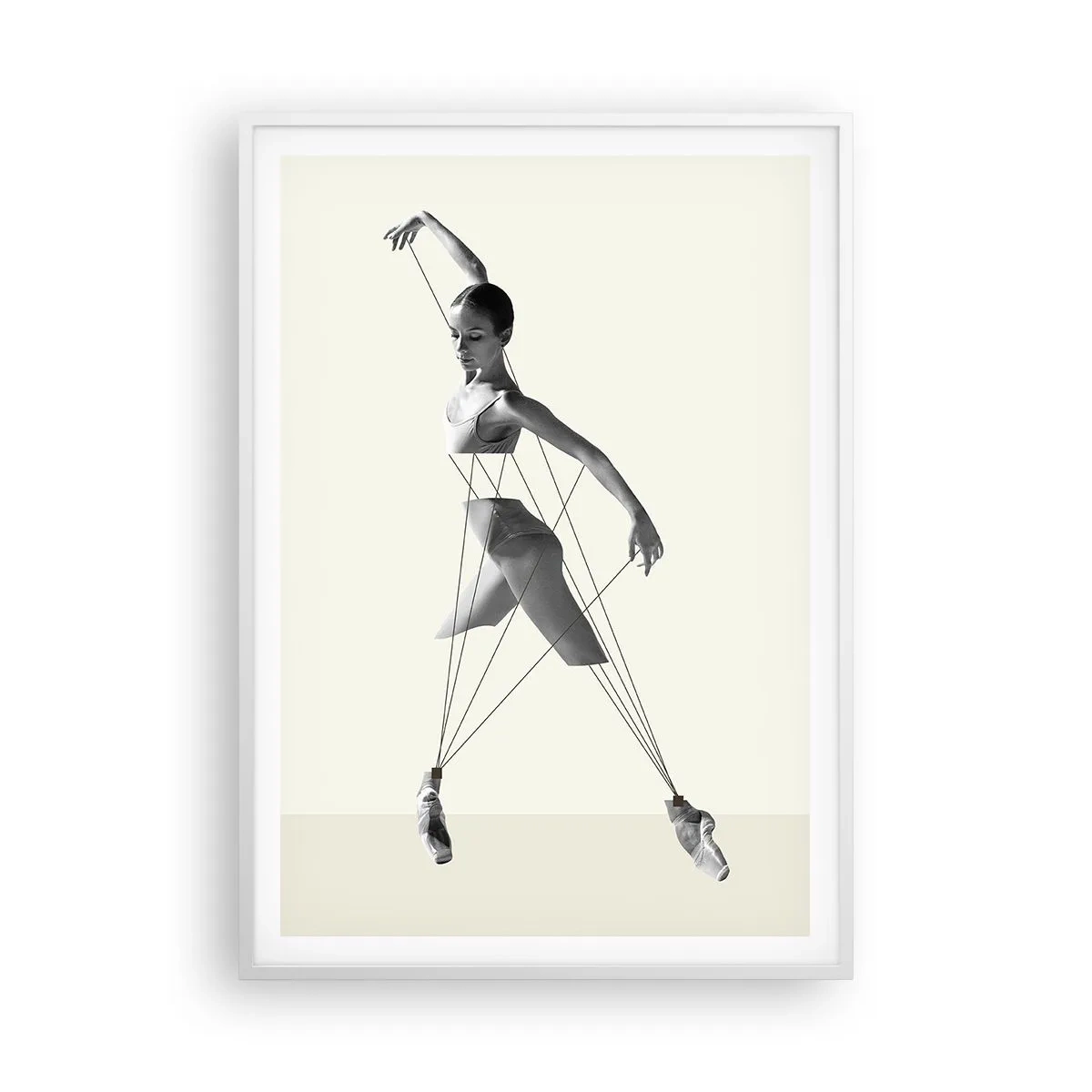 Poster in white frmae - In the Theatre of the World - 70x100 cm