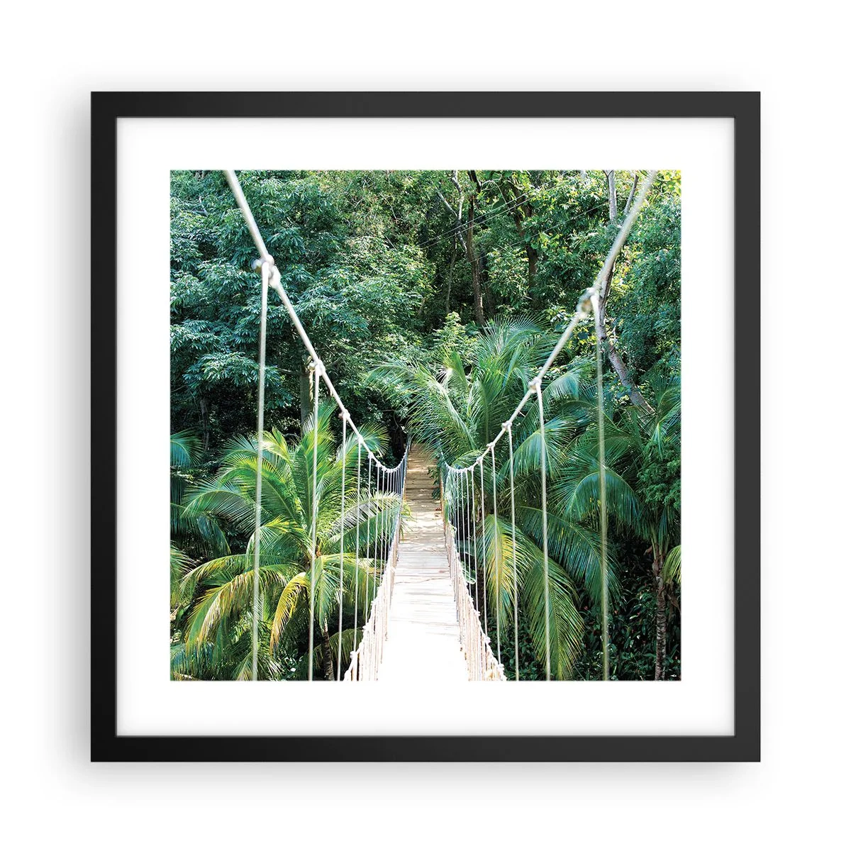Poster in black frame - Welcome to the Jungle! - 40x40 cm