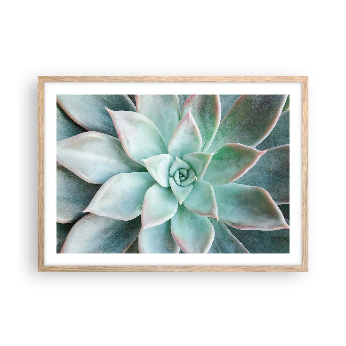 Poster in light oak frame - Heart of a Desert - 70x50 cm