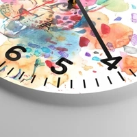 Clock face with numbers