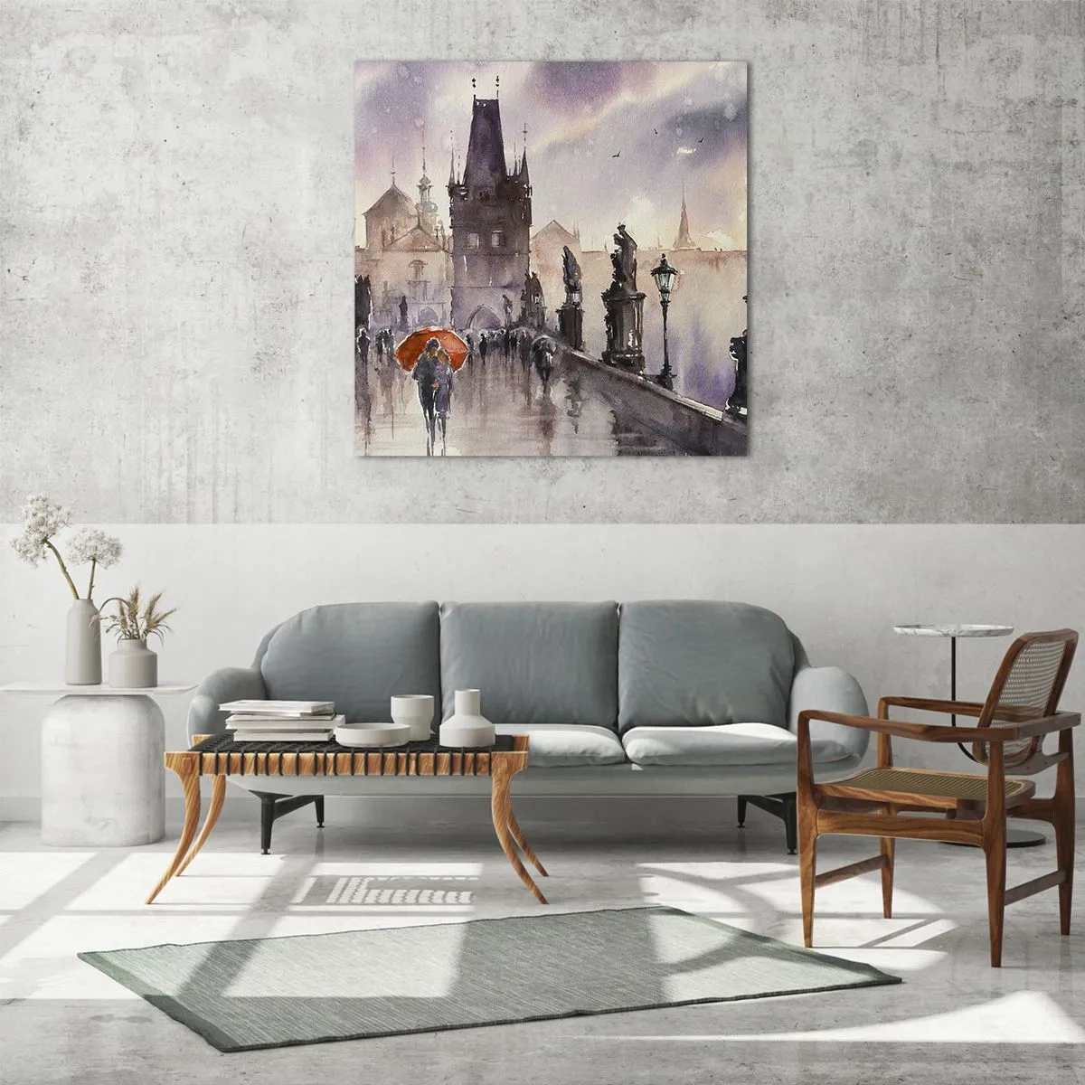 Glass picture - Peaople Don't Change - 60x60 cm