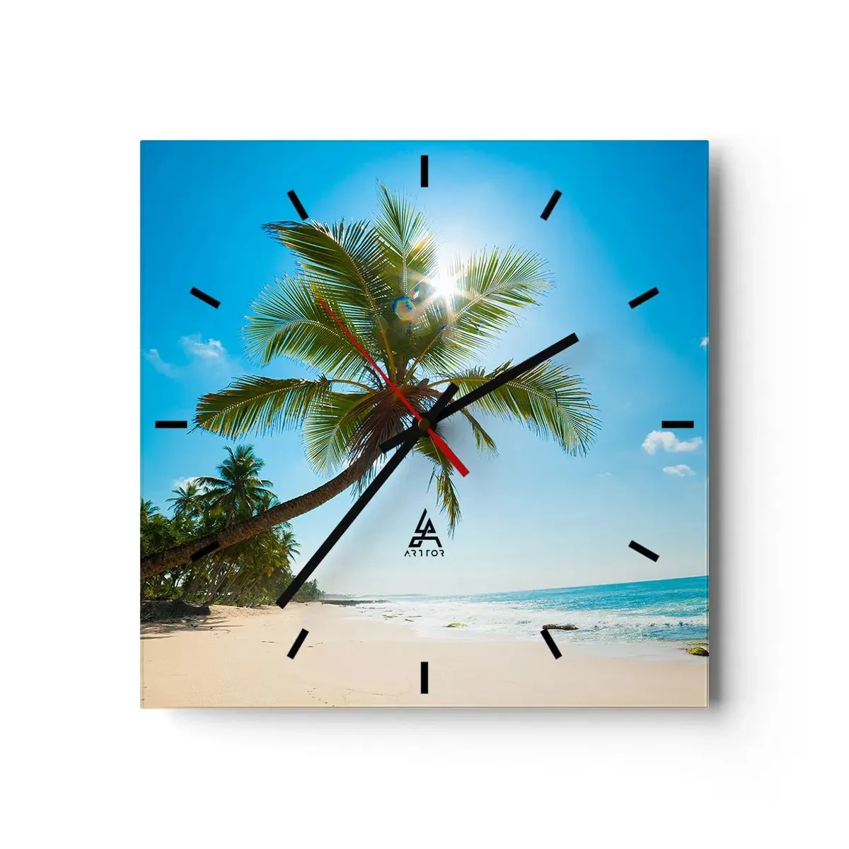 Wall clock - Clock on glass - Do Not Show to Anyone - 40x40 cm