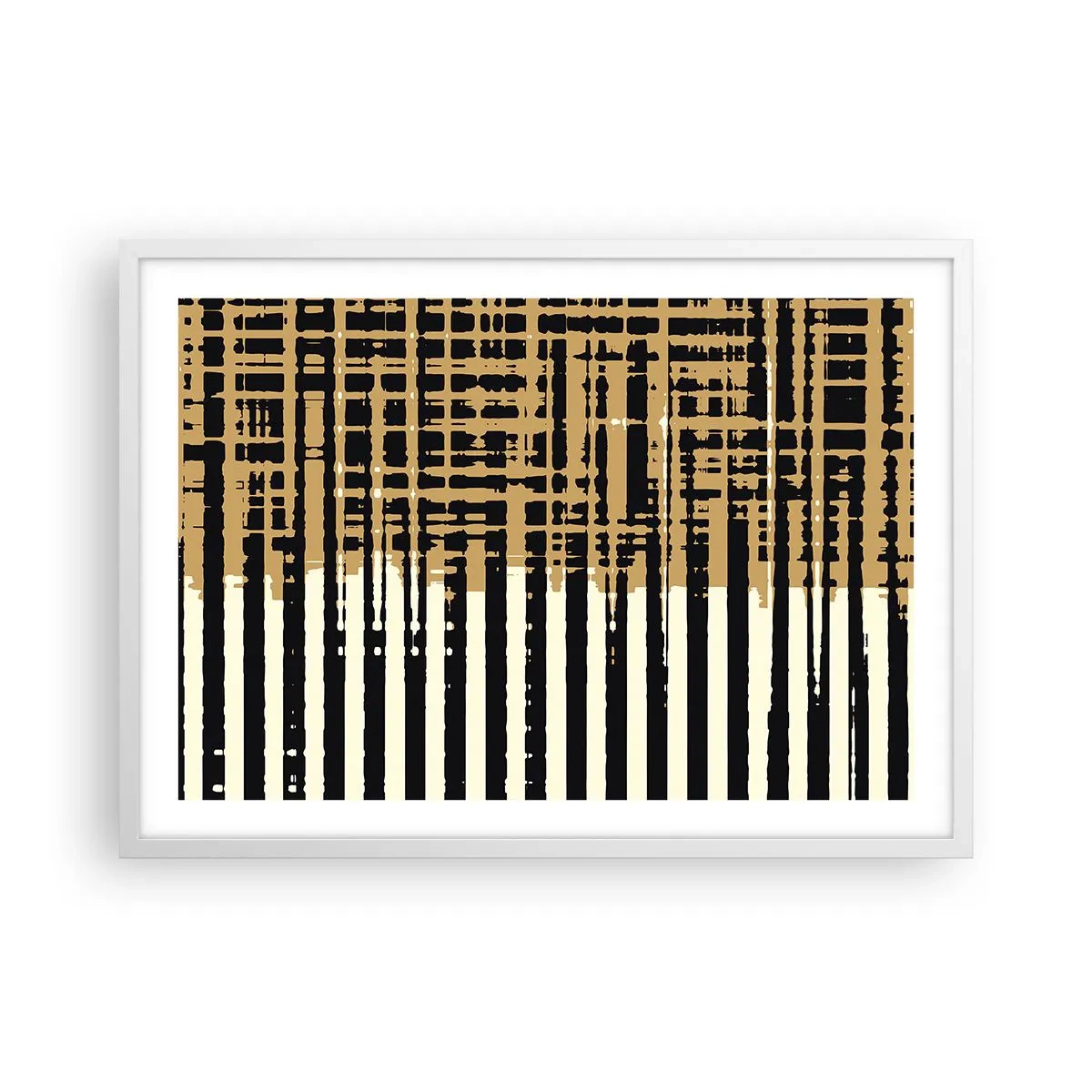 Poster in white frmae - Architectural Abstract - 70x50 cm