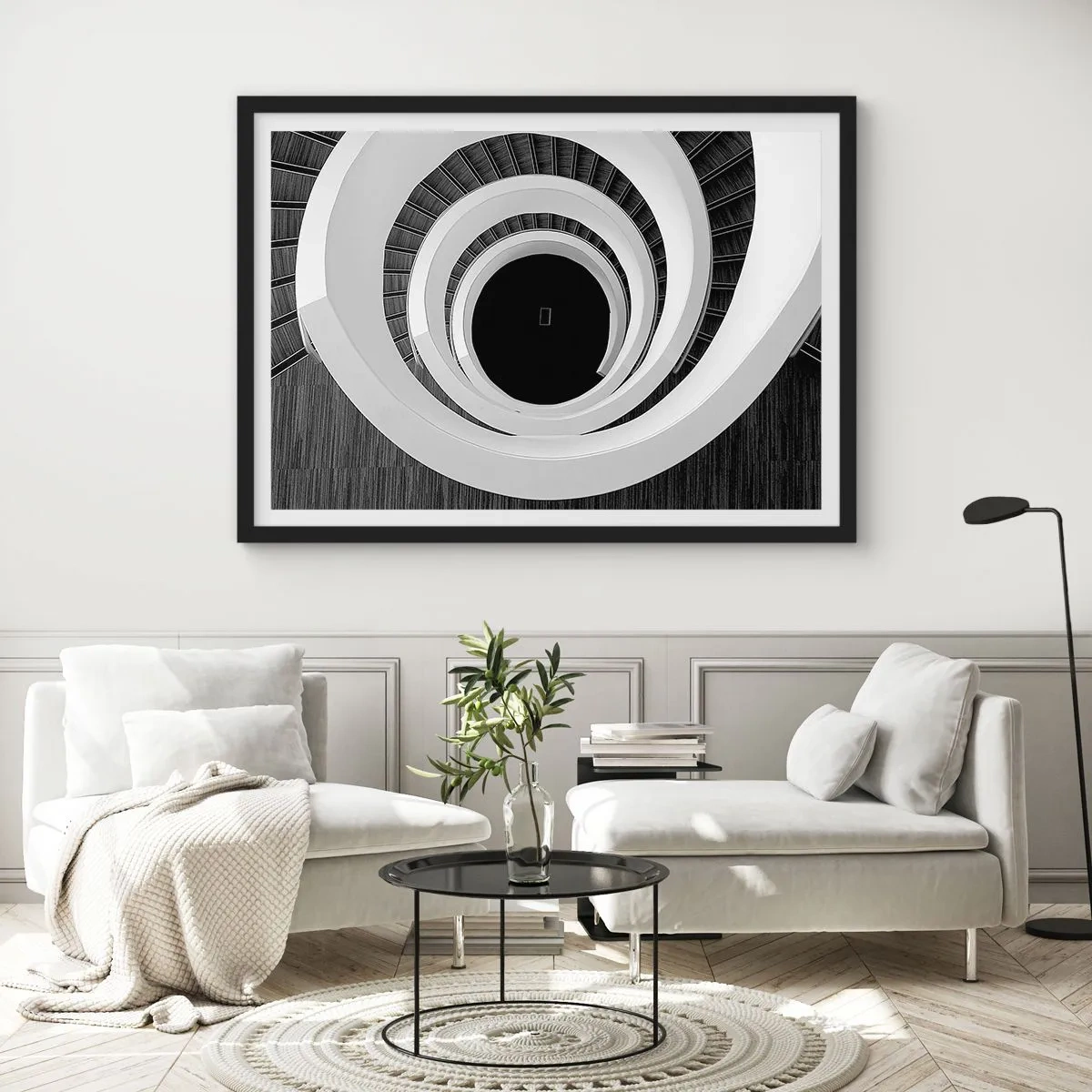 Poster in black frame - To the Point of the Matter - 100x70 cm