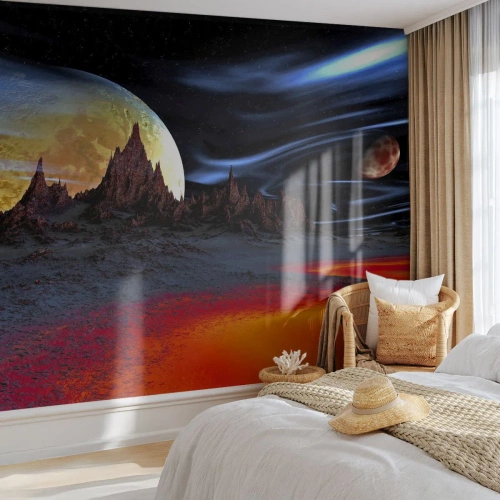 Photo Wallpaper Premium Sand - Unknown World - Abstraction, Cosmos, 3D - 500x350 cm