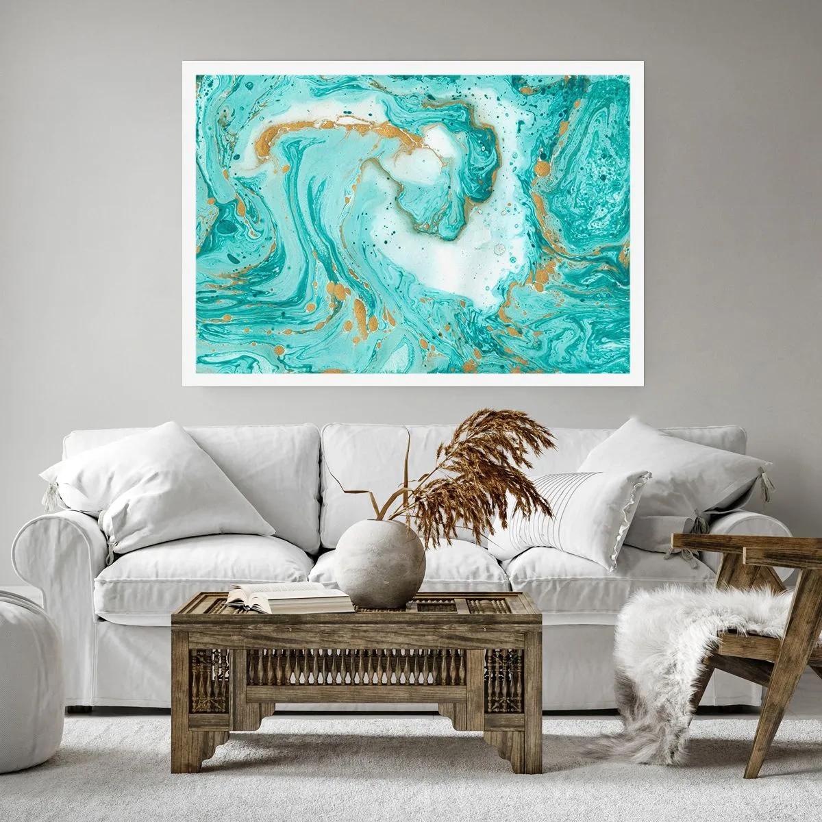 Poster - Under the Great Wave of the Edo Period - 40x30 cm