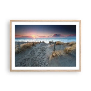 Poster in light oak frame - You Have Spilled a Rainbow of Sparkles… - 70x50 cm
