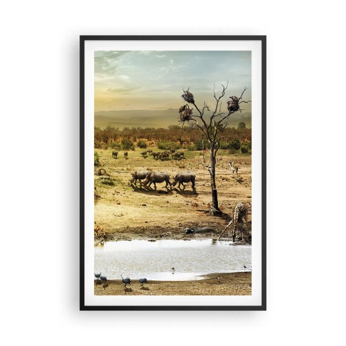 Poster in black frame - There Is a River that Flows from Eden - 61x91 cm