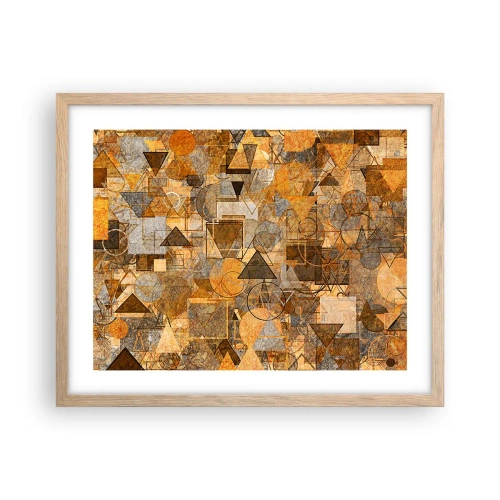 Poster in light oak frame - World Caught in One Form - 50x40 cm