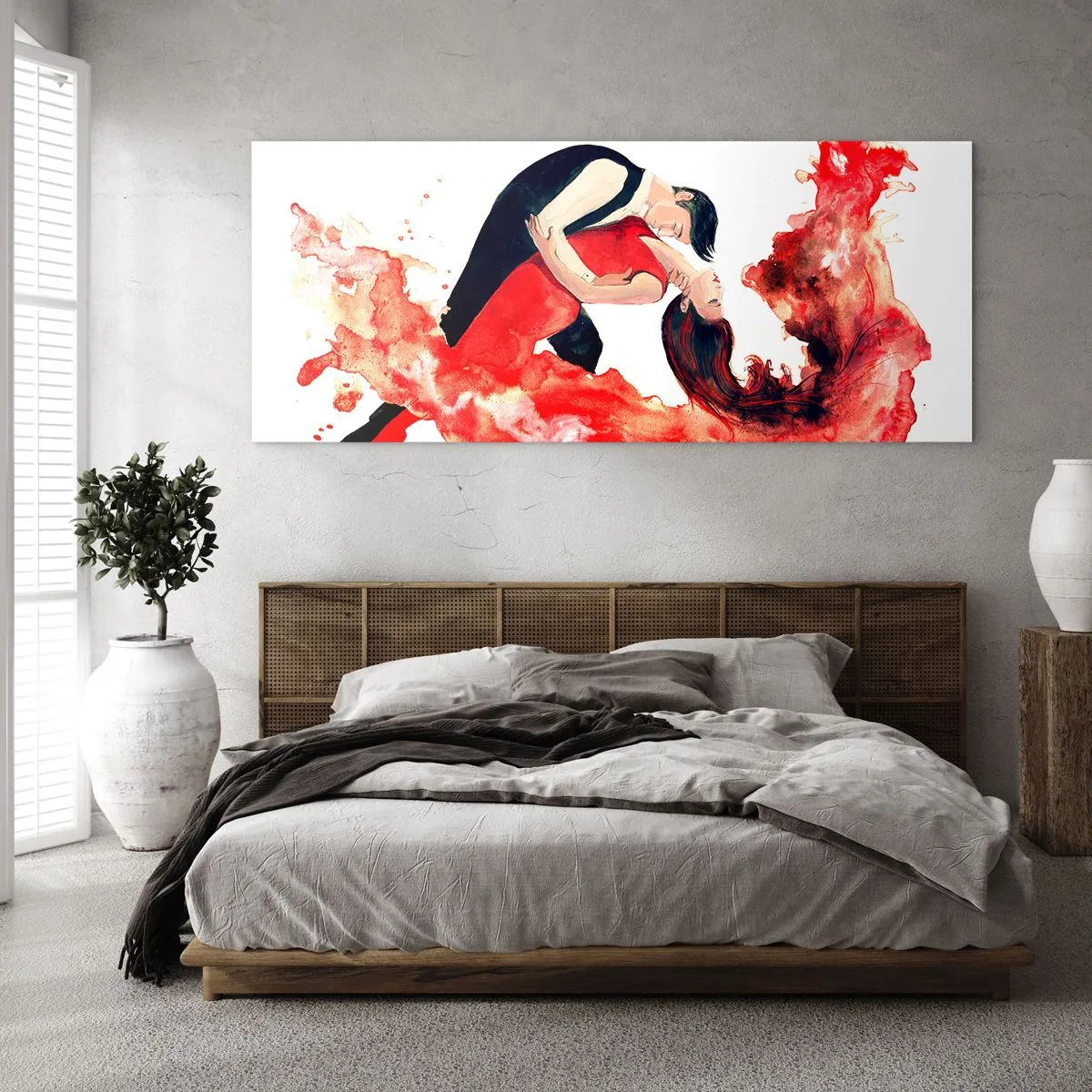 Glass picture - Tango - Sensual Wave - 90x30 cm