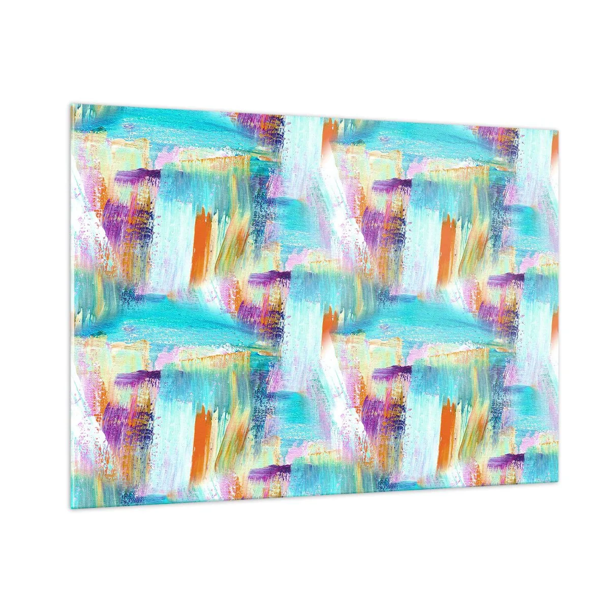 Glass picture - Cheerfully Interwoven - 100x70 cm