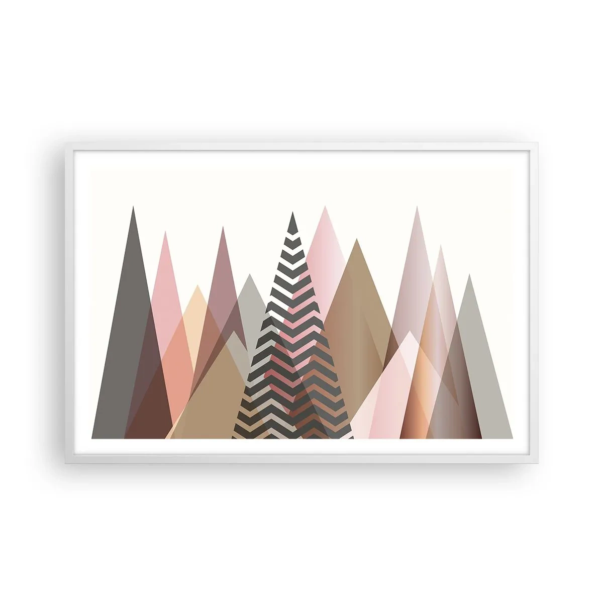 Poster in white frmae - View of the Piramide - 91x61 cm