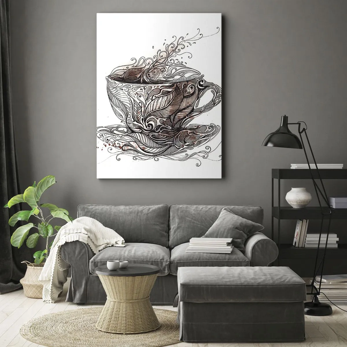 Canvas picture - Tea Time - 45x80 cm