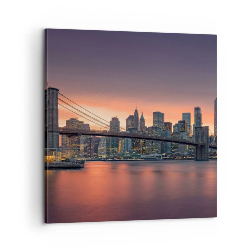 Canvas picture - Submerged in Lilac Silence - 60x60 cm