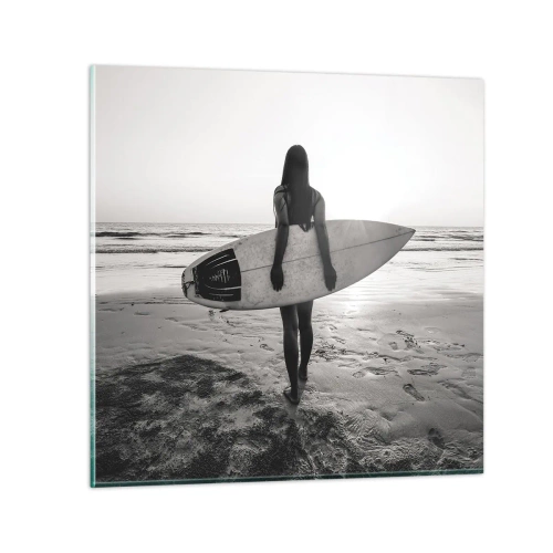 Glass picture - Daughter of Sea Wave - 60x60 cm