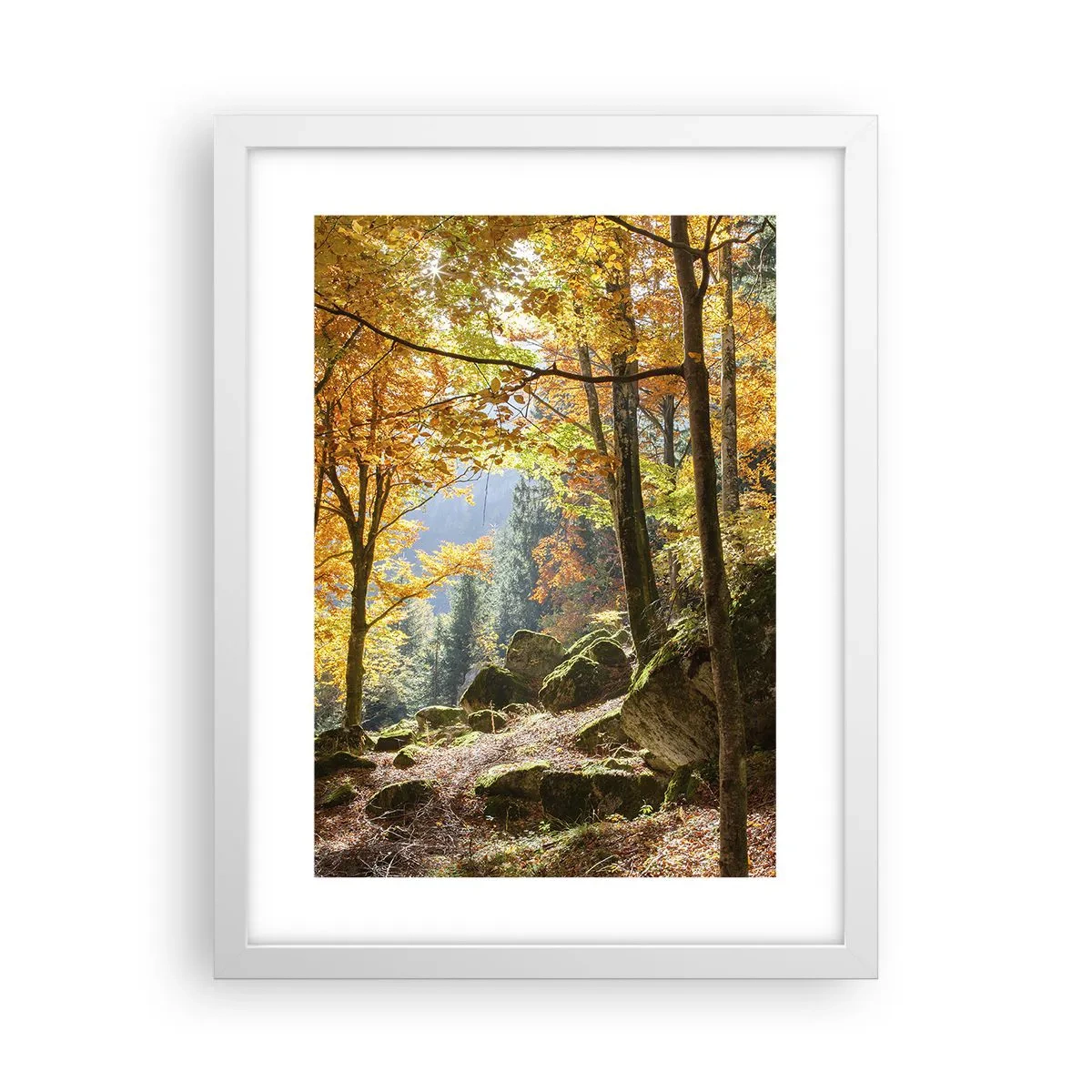 Poster in white frmae - Time for Rest - 30x40 cm